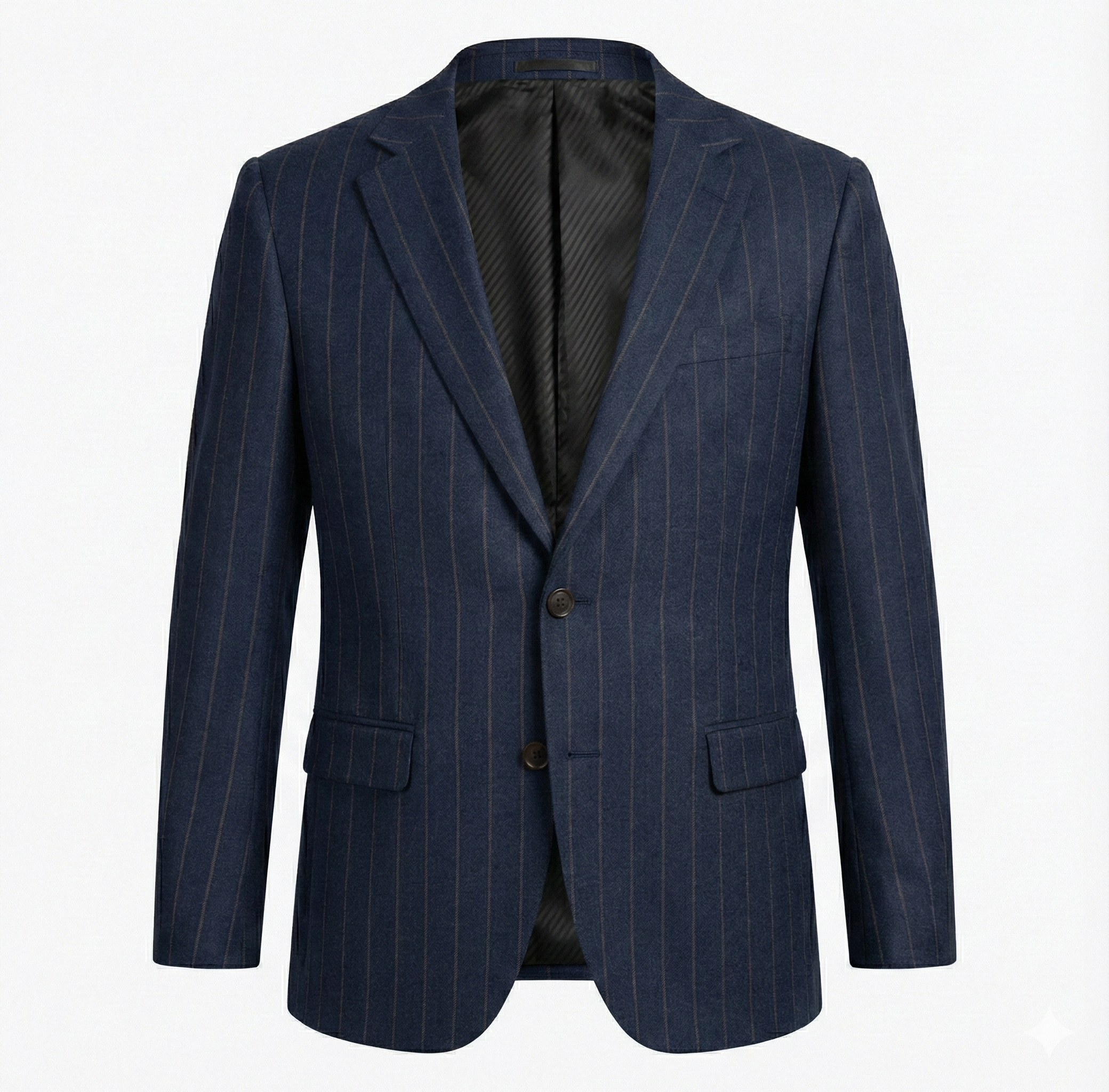 Niraha Vitale Barberis Canonico Blazer Midnight Blue Pinstripe